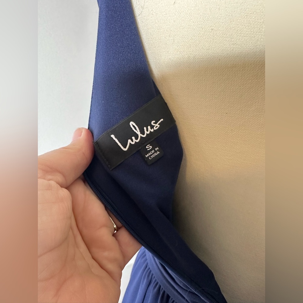 Lulu's Deep Blue Maxi Dress - Picture 8 of 14